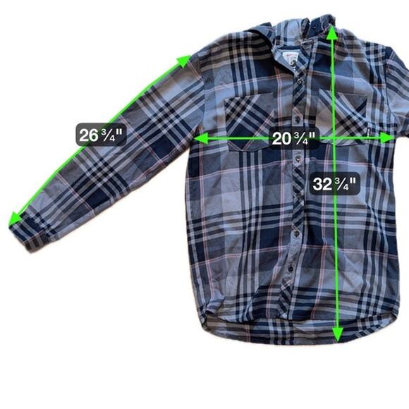 Burton Dryride Gray Black Plaid Hooded Flannel Shirt Mens Large Outdoor Gorpcore - Picture 7 of 7